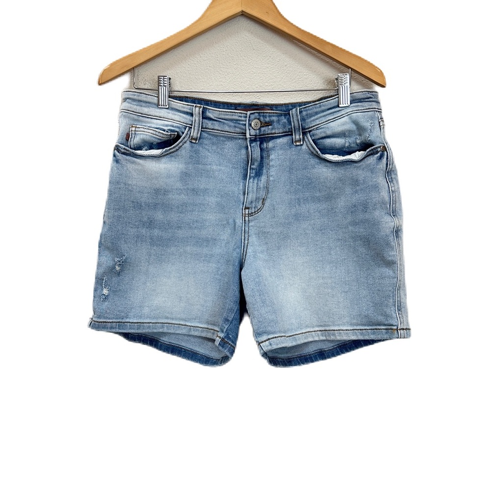 Judy Blue Jean Shorts High Rise Light Wash Denim Stretch Women’s Sz XL